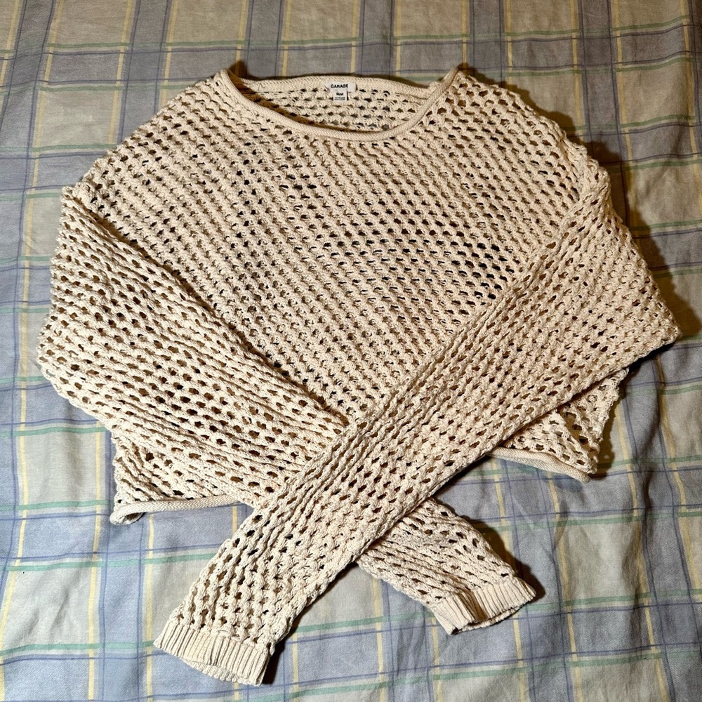 Cream Knit Women's Sweater